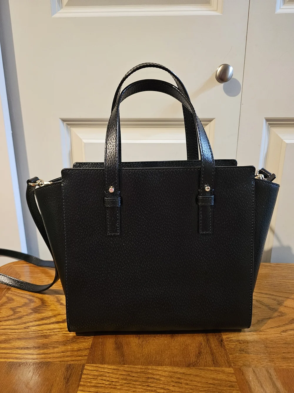 kate spade Black Leather Structured Satchel